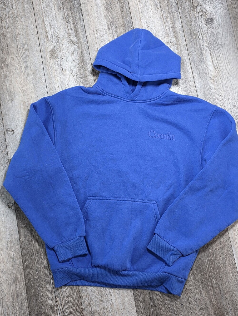 Comfrt Unisex Minimalist Mega Oversized Hoodie Limited Edition Colbalt Sz Lg